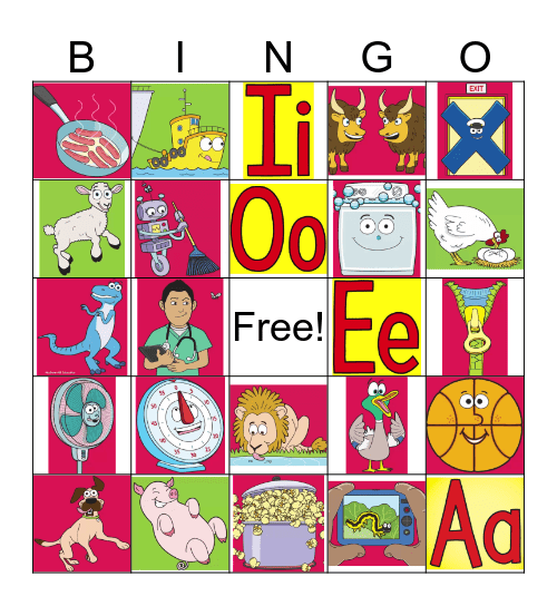 Phoneme and Word Building Bingo Card