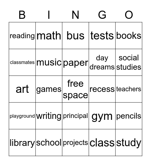 CENTRAL HIGH SCHOOL - 50TH CLASS REUNION Bingo Card