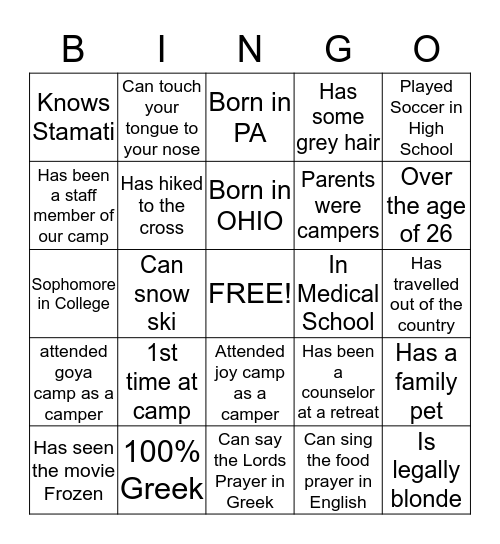 BREAKOUT 2014 Bingo Card