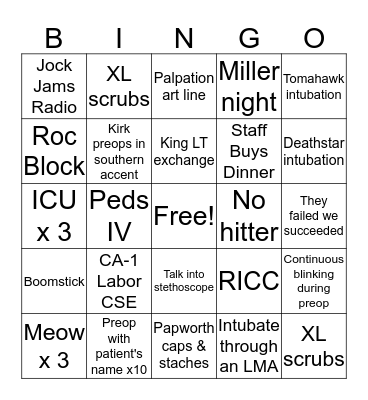 Marky Mark, Moldy Moldysz, Woodnow, Capt Kirk & Big Brad Bingo Card