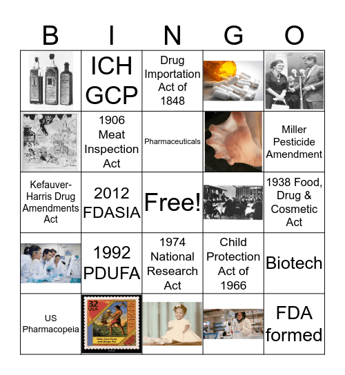 Federal Regulations BINGO! Bingo Card