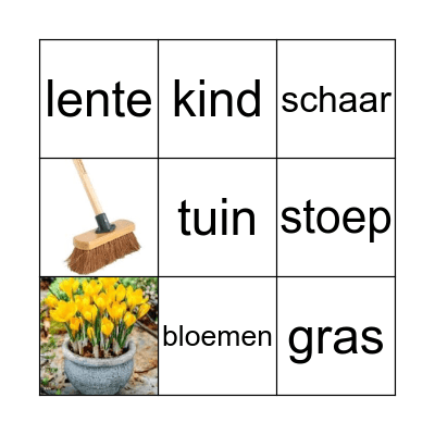 in de tuin  Bingo Card