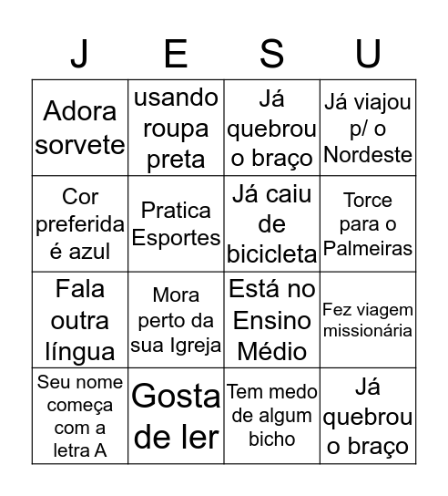 RETIRO 2020 Bingo Card