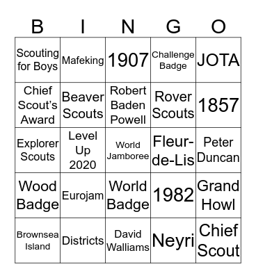 Founders Day 2020 Bingo Card