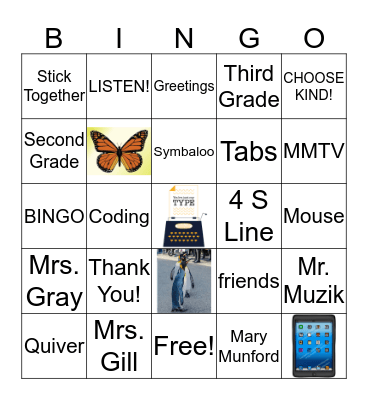 Let's Play B I N G O! Bingo Card