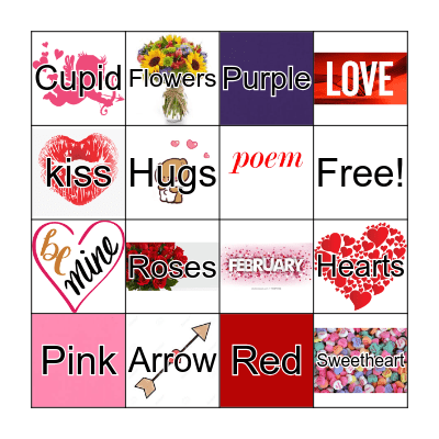 Valentine's Day Bingo  Bingo Card