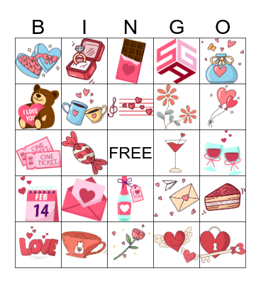 VALENTINE'S DAY Bingo Card