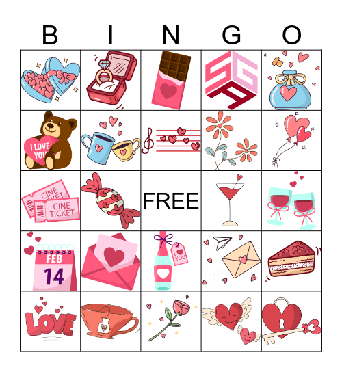 VALENTINE'S DAY Bingo Card