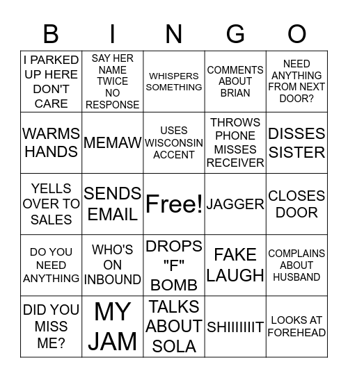 GS BINGO Card