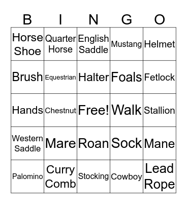 Circle C Ranch Bingo Card