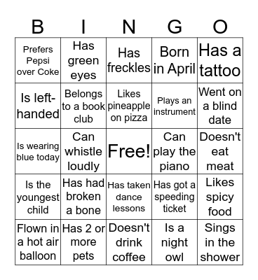 GRM TEAM BINGO Card