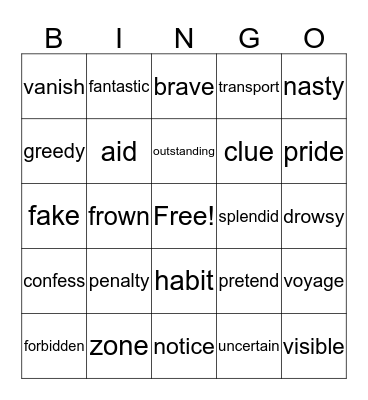 Bingo Alynnah February Bingo Card