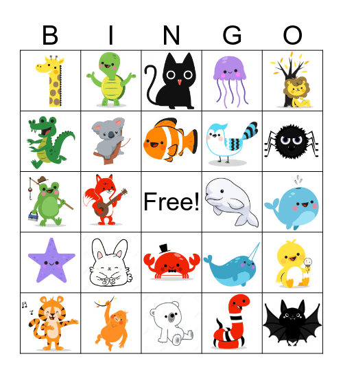 COLORES Bingo Card