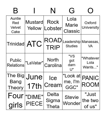 FRIEND or FAUX BIRTHDAY CELEBRATION Bingo Card