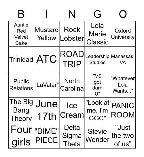 FRIEND or FAUX BIRTHDAY CELEBRATION Bingo Card