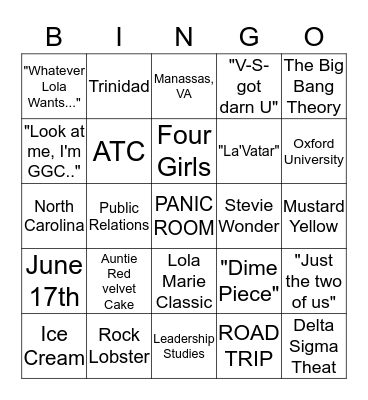 FRIEND or FAUX BIRTHDAY CELEBRATION Bingo Card