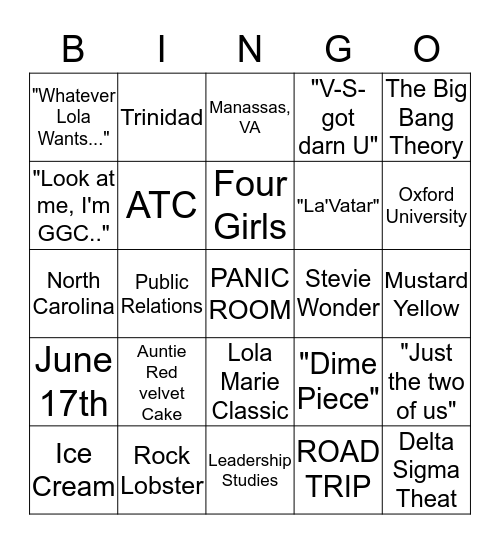 FRIEND or FAUX BIRTHDAY CELEBRATION Bingo Card