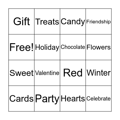 Crazy Hearts Bingo Card