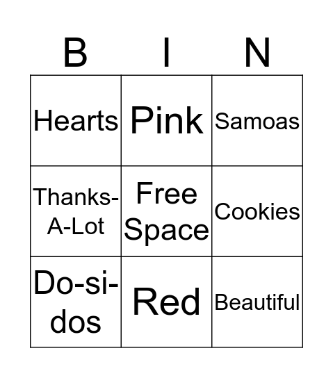 GALENTINE'S DAY BINGO  Bingo Card