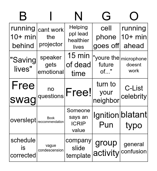 IGNITION BINGO Card