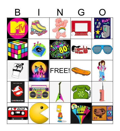 80's BINGO Card