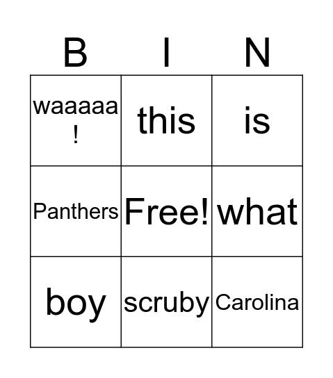 John BINGO Card