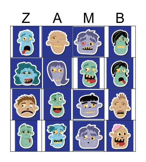 ZAM-B Bingo Card