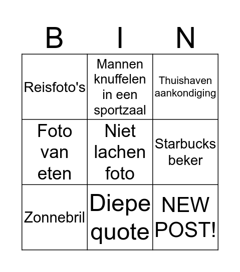 Guyngo  Bingo Card