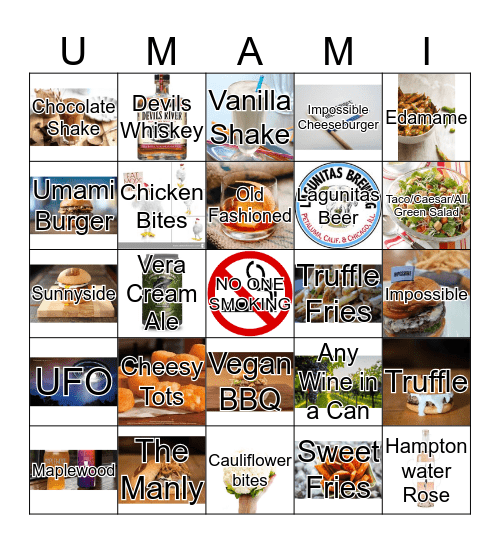 UMAMI Bingo Card