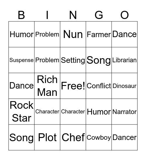 "Fantasy Island" Bingo Quiz Bingo Card