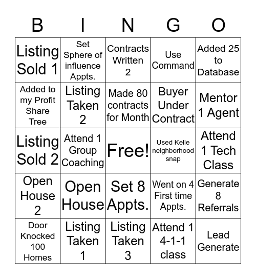 Agents on the Rise Bingo Card