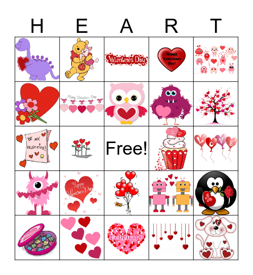 Happy Valentine's Day! Bingo Card