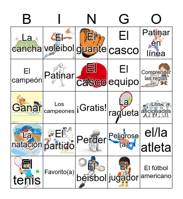 Vocabulario Unidad 6.1 Bingo Card
