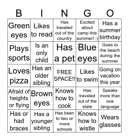 Bingo Card