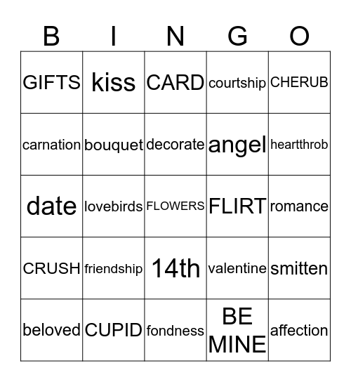 VALENTINE´S DAY Bingo Card