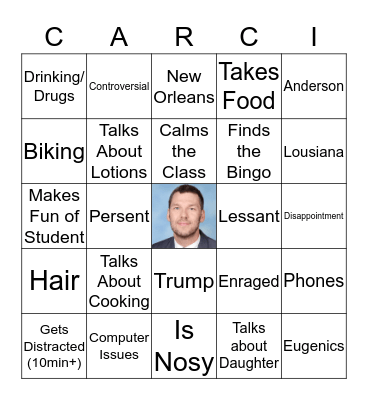 Carcione Bingo Card