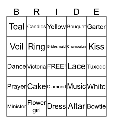 July 26, 2014 Bingo Card