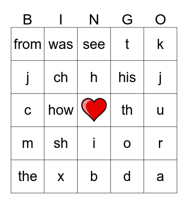 Valentine's Day! Bingo Card