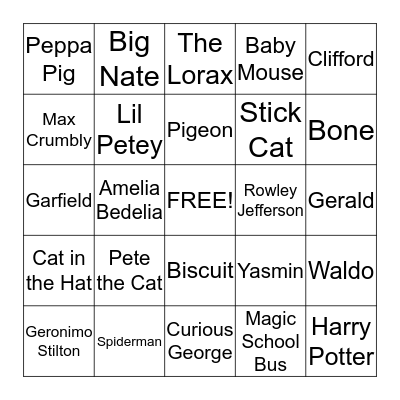 Book Bingo Card