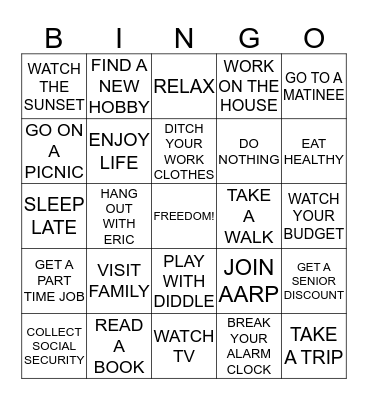 HAPPY RETIREMENT MARCIA! Bingo Card