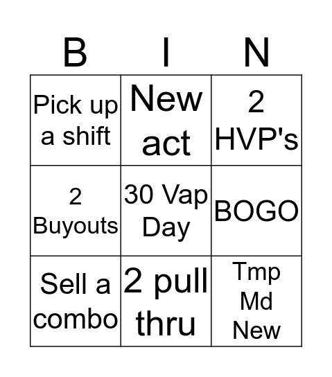 CSOKI BINGO Card