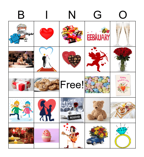 Valentine's Bingo Card