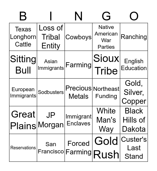 Bingo Card