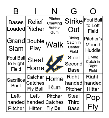 TRITON BASEBALL BINGO Card