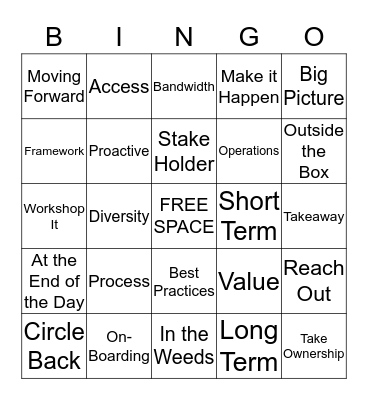 ARC Bingo Card