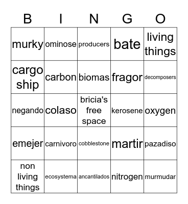 bricia's bingo  Bingo Card