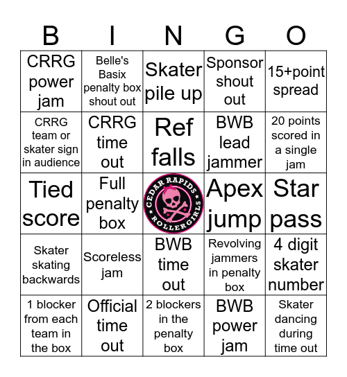 CRRG BINGO Card