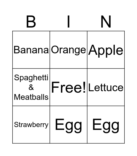 Bingo Card