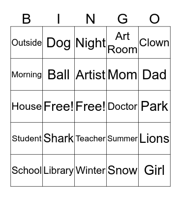 Setting Bingo Card
