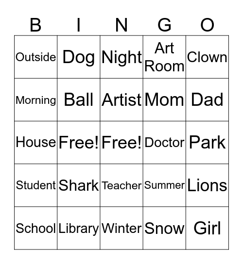 Setting Bingo Card